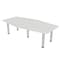 Skutchi Designs 45.25 in W, 84 in L, 29 in H, Engineered Wood Top, White HAR-HEXIR-4684-PT-WC - alternate 1